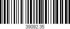 Código de barras (EAN, GTIN, SKU, ISBN): '39092.35'
