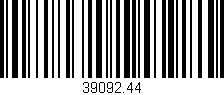 Código de barras (EAN, GTIN, SKU, ISBN): '39092.44'