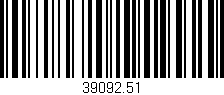 Código de barras (EAN, GTIN, SKU, ISBN): '39092.51'