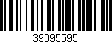 Código de barras (EAN, GTIN, SKU, ISBN): '39095595'