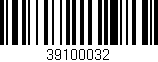 Código de barras (EAN, GTIN, SKU, ISBN): '39100032'