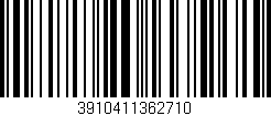 Código de barras (EAN, GTIN, SKU, ISBN): '3910411362710'