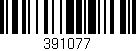 Código de barras (EAN, GTIN, SKU, ISBN): '391077'