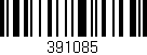 Código de barras (EAN, GTIN, SKU, ISBN): '391085'