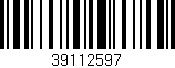 Código de barras (EAN, GTIN, SKU, ISBN): '39112597'