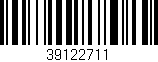 Código de barras (EAN, GTIN, SKU, ISBN): '39122711'