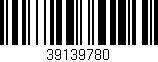 Código de barras (EAN, GTIN, SKU, ISBN): '39139780'