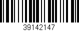 Código de barras (EAN, GTIN, SKU, ISBN): '39142147'
