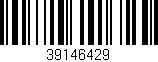 Código de barras (EAN, GTIN, SKU, ISBN): '39146429'