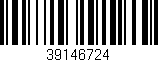 Código de barras (EAN, GTIN, SKU, ISBN): '39146724'