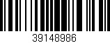 Código de barras (EAN, GTIN, SKU, ISBN): '39148986'