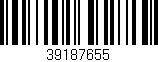 Código de barras (EAN, GTIN, SKU, ISBN): '39187655'