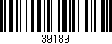 Código de barras (EAN, GTIN, SKU, ISBN): '39189'