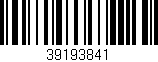 Código de barras (EAN, GTIN, SKU, ISBN): '39193841'
