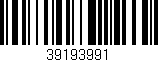 Código de barras (EAN, GTIN, SKU, ISBN): '39193991'