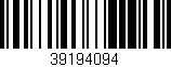 Código de barras (EAN, GTIN, SKU, ISBN): '39194094'