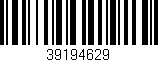 Código de barras (EAN, GTIN, SKU, ISBN): '39194629'