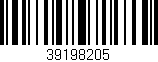 Código de barras (EAN, GTIN, SKU, ISBN): '39198205'