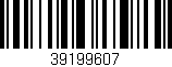 Código de barras (EAN, GTIN, SKU, ISBN): '39199607'