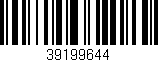 Código de barras (EAN, GTIN, SKU, ISBN): '39199644'