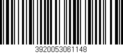 Código de barras (EAN, GTIN, SKU, ISBN): '3920053061148'