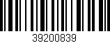Código de barras (EAN, GTIN, SKU, ISBN): '39200839'