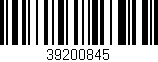 Código de barras (EAN, GTIN, SKU, ISBN): '39200845'