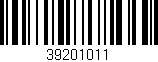 Código de barras (EAN, GTIN, SKU, ISBN): '39201011'