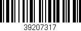 Código de barras (EAN, GTIN, SKU, ISBN): '39207317'