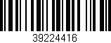 Código de barras (EAN, GTIN, SKU, ISBN): '39224416'