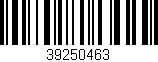 Código de barras (EAN, GTIN, SKU, ISBN): '39250463'