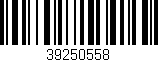 Código de barras (EAN, GTIN, SKU, ISBN): '39250558'