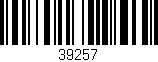 Código de barras (EAN, GTIN, SKU, ISBN): '39257'