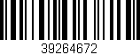 Código de barras (EAN, GTIN, SKU, ISBN): '39264672'