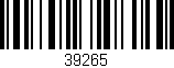 Código de barras (EAN, GTIN, SKU, ISBN): '39265'