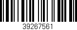 Código de barras (EAN, GTIN, SKU, ISBN): '39267561'