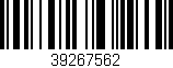 Código de barras (EAN, GTIN, SKU, ISBN): '39267562'