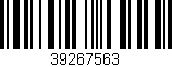 Código de barras (EAN, GTIN, SKU, ISBN): '39267563'