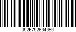 Código de barras (EAN, GTIN, SKU, ISBN): '3926792684358'