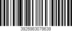 Código de barras (EAN, GTIN, SKU, ISBN): '3926983078638'