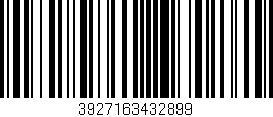 Código de barras (EAN, GTIN, SKU, ISBN): '3927163432899'