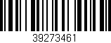 Código de barras (EAN, GTIN, SKU, ISBN): '39273461'