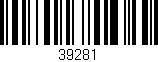 Código de barras (EAN, GTIN, SKU, ISBN): '39281'