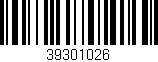 Código de barras (EAN, GTIN, SKU, ISBN): '39301026'