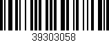 Código de barras (EAN, GTIN, SKU, ISBN): '39303058'