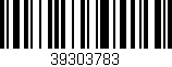 Código de barras (EAN, GTIN, SKU, ISBN): '39303783'