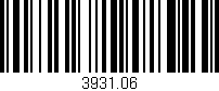 Código de barras (EAN, GTIN, SKU, ISBN): '3931.06'