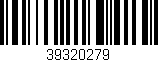 Código de barras (EAN, GTIN, SKU, ISBN): '39320279'