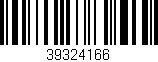 Código de barras (EAN, GTIN, SKU, ISBN): '39324166'