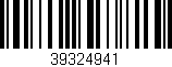 Código de barras (EAN, GTIN, SKU, ISBN): '39324941'